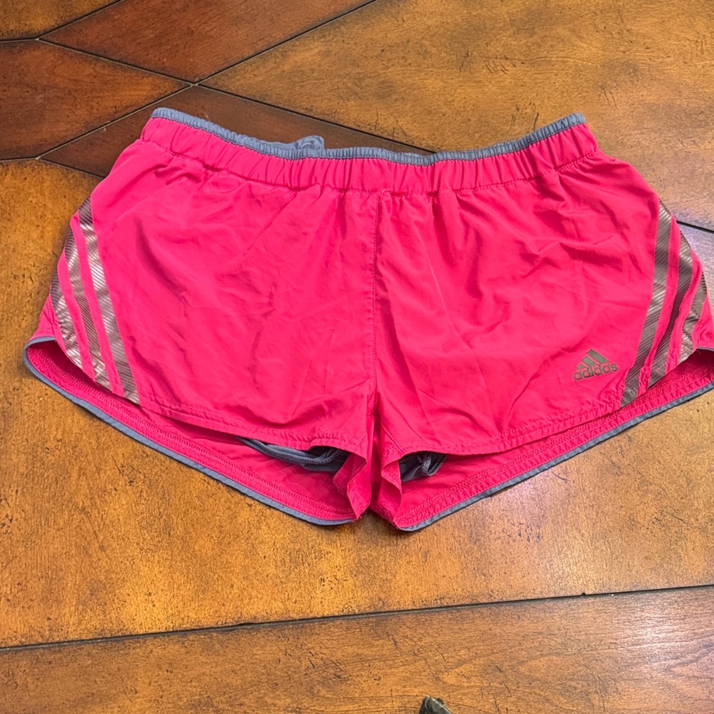 Adidas Women's Bright Pink Athletic Shorts